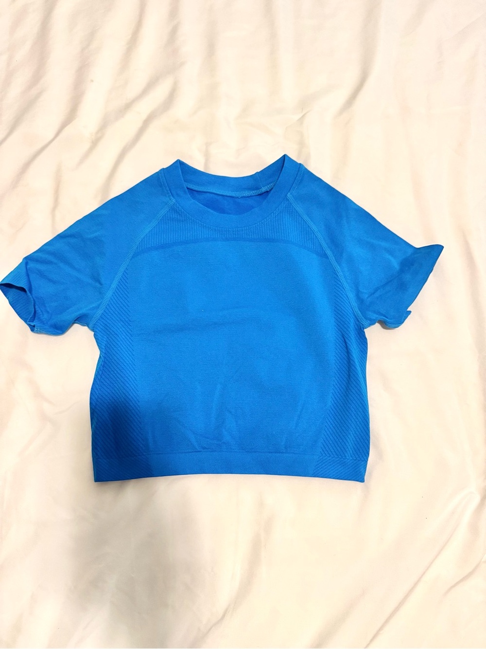 Women’s Bright Blue Short Sleeve Active Top